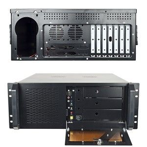 Logisys CS4802BK 10 Bay EATX 4U Industrial Rackmount Server Chassis w 