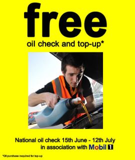 As well as a free oil check and top up service, print this page to 