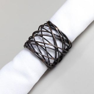 Woven Metal Napkin Rings, Set of 6  World Market