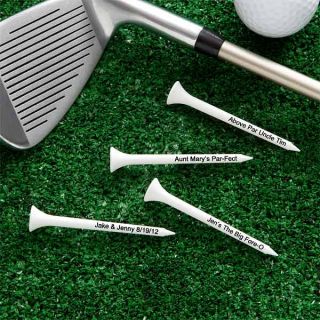 10501   Tee It Up Personalized Golf Tees   White Golf Tee