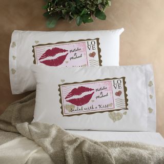 6505   Sealed With A Kiss© Personalized Pillowcase Set 