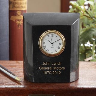 7610   Timeless Recognition© Marble Desk Clock 