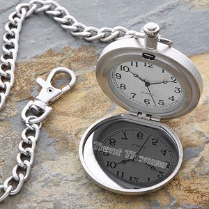 Personalized Corporate Engraved Logo Pocket Watch   10024