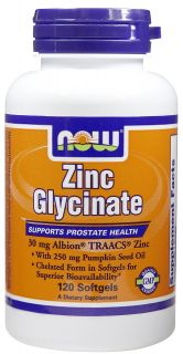 NOW Foods Zinc Glycinate 30 mg Softgels   