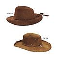 CARROLL LEATHER WESTERN STYLE SUEDE CYCLE HATS