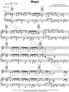 Image of Colbie Caillat   Magic Sheet Music    & Print