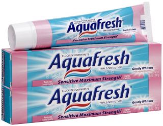 Aquafresh Sensitive Maximum Strength Fluoride Toothpaste 5.6 oz