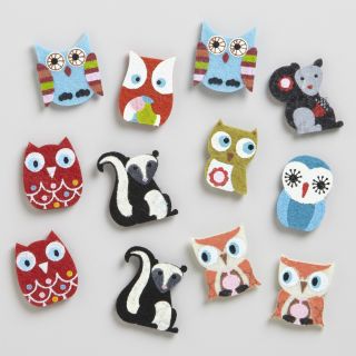 Fall Owl Felt Kraft Stickers  World Market