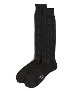 Dot Square Over the Calf Socks   Brooks Brothers