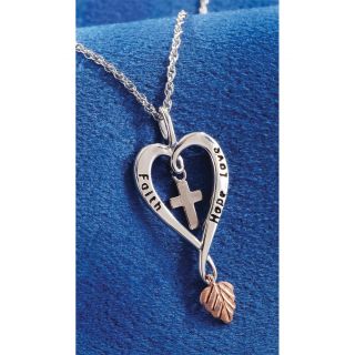 Black Hills Gold Faith   Love   Hope Necklace   922490, Necklaces at 