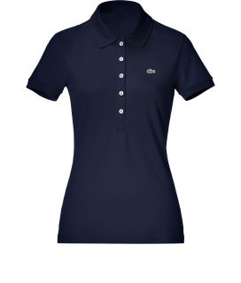 Lacoste Navy S/S Polo Shirt  Damen  T Shirts   (sold 