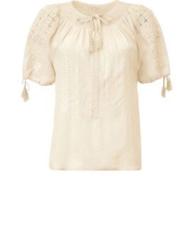 Closed Pale Sand Embroidered Tunic Top  Damen  Tops  