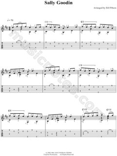 Image of Traditional   Sally Goodin Guitar Tab    & Print