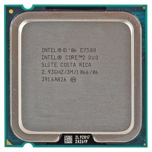 Intel Core 2 Duo E7500 2.93GHz 1066MHz 3MB Socket 775 Dual Core CPU 