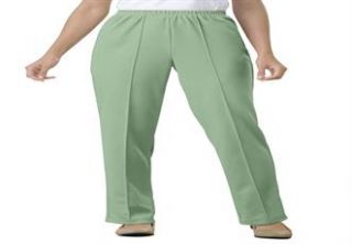 Plus Size Petite pants in wrinkle & stain resistant knit by Only 
