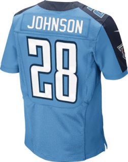 Chris Johnson Jersey Home Blue Elite Authentic #28 Nike Tennessee 
