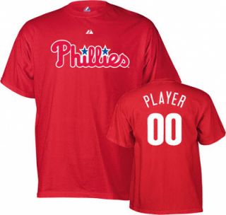 Philadelphia Phillies   Any Player   Youth Name & Number T shirt 