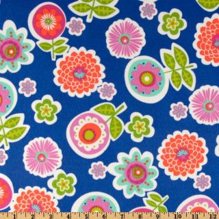 Greenhouse Flannel Backyard Royal   Discount Designer Fabric   Fabric 