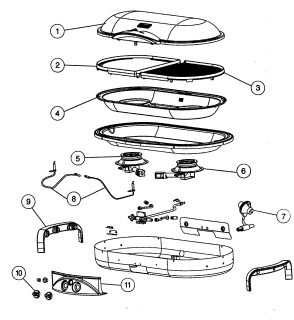 COLEMAN Grill Grill stand Parts  Model 9941 768  PartsDirect 