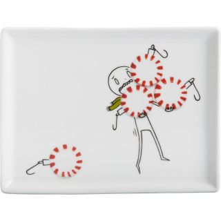 oliver peppermint ornament appetizer plate   oliver peppermint