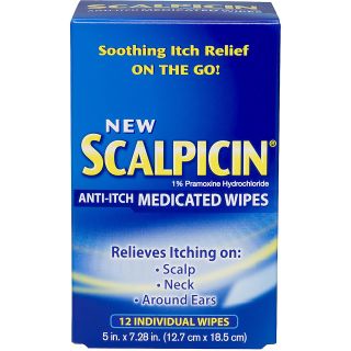 Scalpicin Anti Itch Medicated Wipes    12 count   