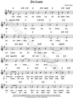 Image of Traditional   Do Lord Sheet Music    & Print