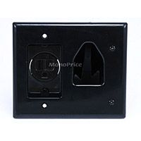 Product Image for Recessed Low Voltage Cable Wall Plate w/ Recessed 