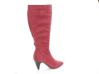 Rachel sueded scrunch wide calf boots by Comfortview®   image 2 from 