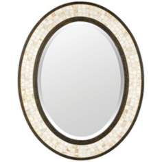 Uttermost Terelle Antique Gold 39 High Oval Wall Mirror