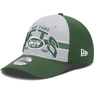 Mens New Era New York Jets Tri Band 39THIRTY® Structured Flex Hat 