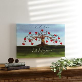 4545   Our Family Tree Watercolor Canvas Art   Gallery Wrapped