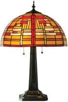 Bellini Stratford Table Lamp with Light up Base   Hand Painted Shade 