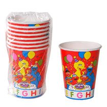 Home Party Supplies Birthday Sesame Street Paper Party Cups, 9 oz.