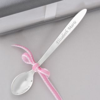 6886   Personalized Heirloom Baby Spoon   Italic