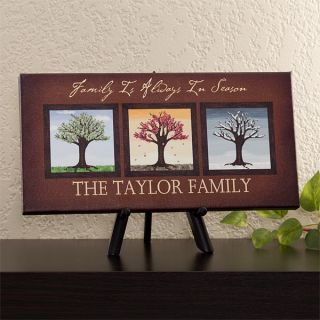 11789   The Seasons Personalized Canvas Art 