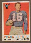 1959 TOPPS FOOTBALL #20 FRANK GIFFORD NY GIANTS EX MT