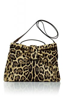 Beige Leopard Print Calf Hair Tote by VALENTINO  the latest trends 