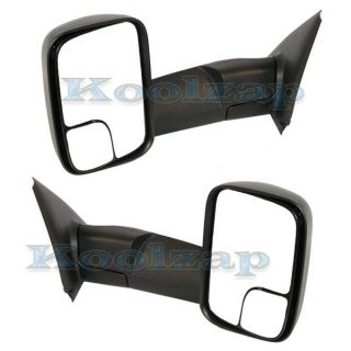 02 09 Dodge Ram Pickup Truck Manual Folding Towing Side View Mirrors 