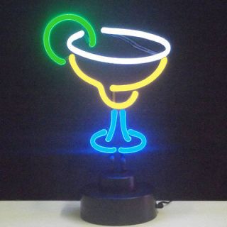 Margarita neon sign bar gameroom cocktails table lamp gift