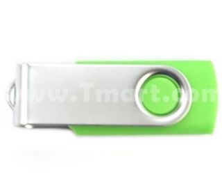 1GB Rotate USB Flash Drive Grass Green   Tmart