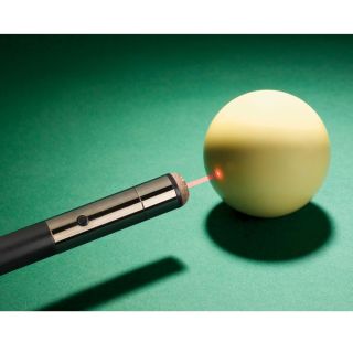 The Laser Guided Pool Cue   Hammacher Schlemmer 
