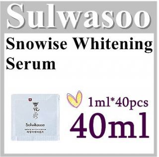 Sulwhasoo Snowise Whitening Serum 40ml (1ml*40pcs) Orlgina & NEW Amore 