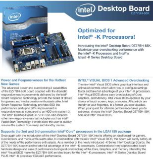 Buy the Intel DZ77BH 55K Intel 7 Series Z77 Motherboard  