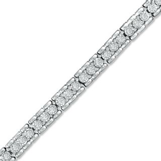 CT. T.W. Diamond Tennis Bracelet in Sterling Silver   Bracelets 