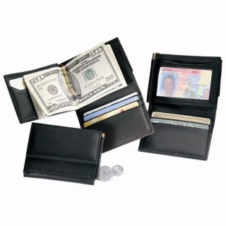 Personalized Mens Money Clip Wallet at Brookstone—Buy Now