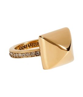 Juicy Couture Gold Toned Pyramid Ring  Damen  Schmuck  