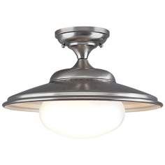 Independence Collection 16” Wide Satin Nickel Ceiling Light