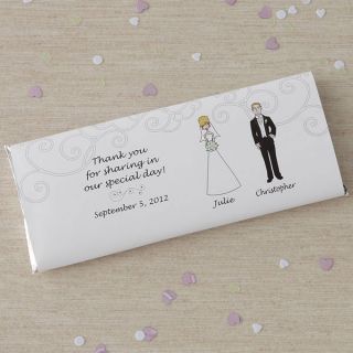8034   Wedding Party Characters© Custom Candy Bar Wrappers 