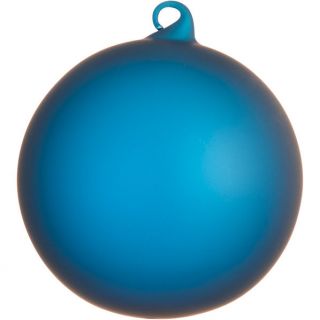 frosted blue ornament in holiday  CB2