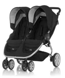 Britax B Agile Twin Stroller   Black and Chrome   double pushchairs 